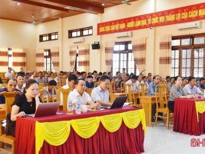 Lộc Hà tập huấn nghiệp vụ cho cán bộ làm công tác giảm nghèo