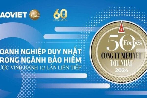 Bảo Việt 12 năm được vinh danh 'Danh sách 50 công ty niêm yết tốt nhất Việt Nam'