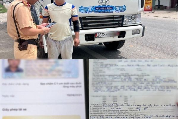 Thanh Hóa: Tạm giữ 6 giấy phép lái xe trên môi trường điện tử