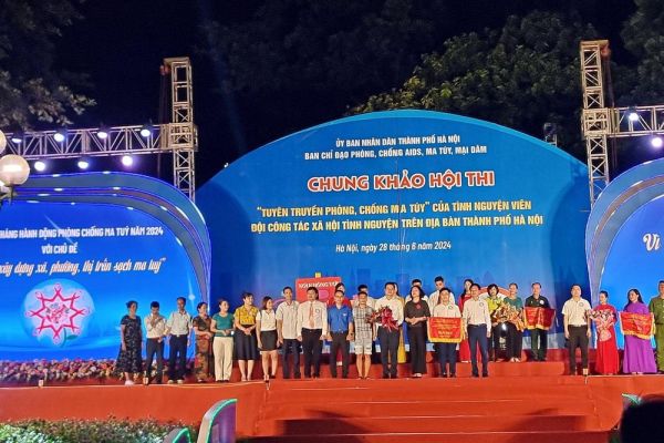Thị xã Sơn Tây đoạt giải Nhất Hội thi tình nguyện viên tuyên truyền phòng, chống ma túy