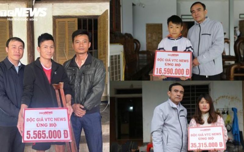 Bạn đọc VTC News ủng hộ gần 60 triệu đồng giúp đỡ 3 hoàn cảnh khó khăn ở Hà Tĩnh