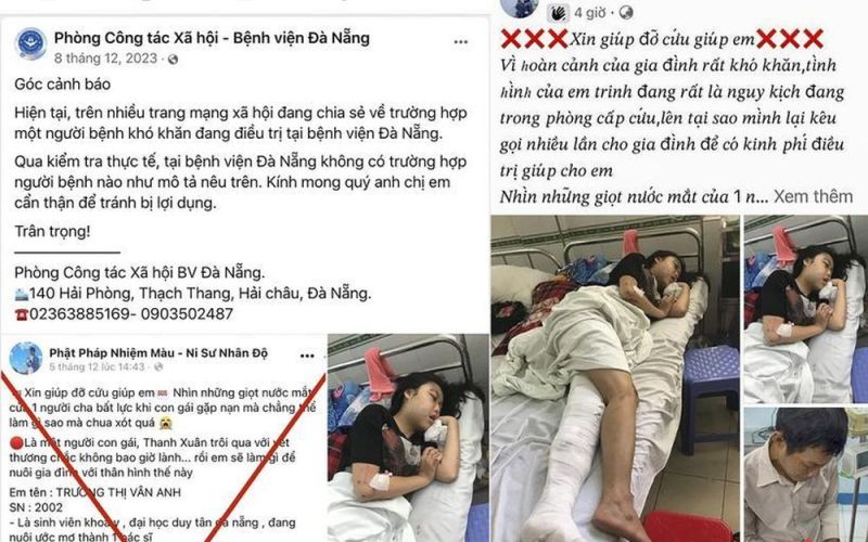 Bệnh viện Đà Nẵng: Bài đăng kêu gọi giúp bệnh nhân nghèo là giả mạo