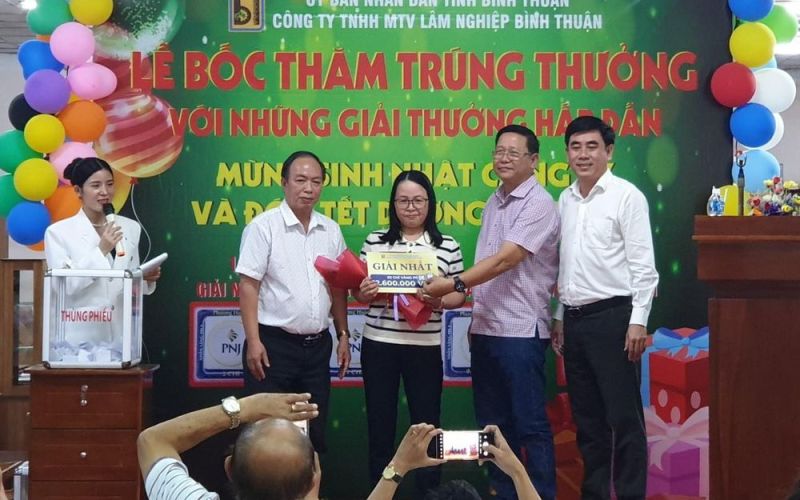Công ty TNHH MTV Lâm nghiệp Bình Thuận: Trao giải chương trình khuyến mãi 'Mừng sinh nhật công ty và đón Tết Dương lịch 2024'