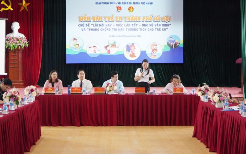 Hơn 1.500 ý kiến của thiếu nhi Thủ đô gửi tới Diễn đàn trẻ em