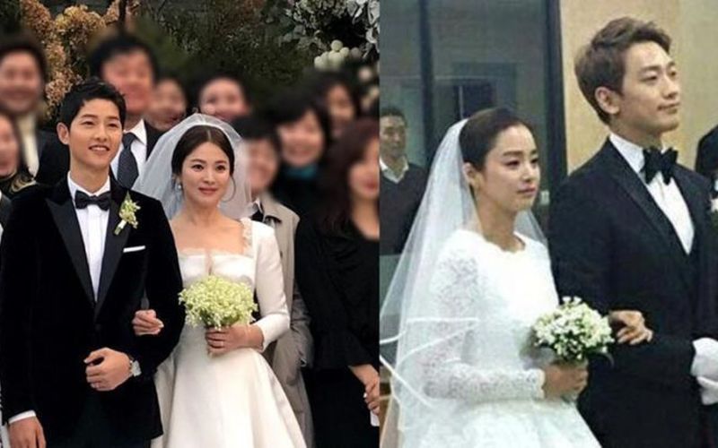 Midu và bó hoa cưới đắt đỏ 'đụng hàng' Song Hye Kyo