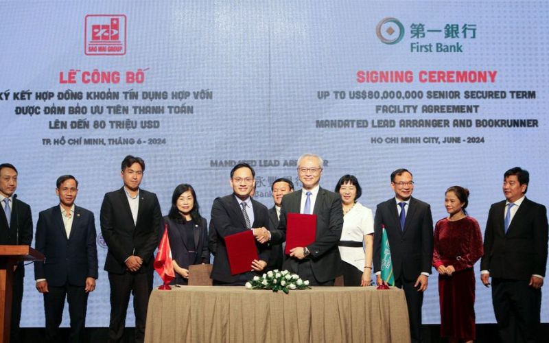 Sao Mai Group và Ngân hàng First Commercial Bank ký kết hợp đồng tín dụng hợp vốn lên đến 80 triệu USD