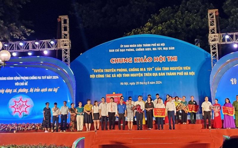 Thị xã Sơn Tây đoạt giải Nhất Hội thi tình nguyện viên tuyên truyền phòng, chống ma túy